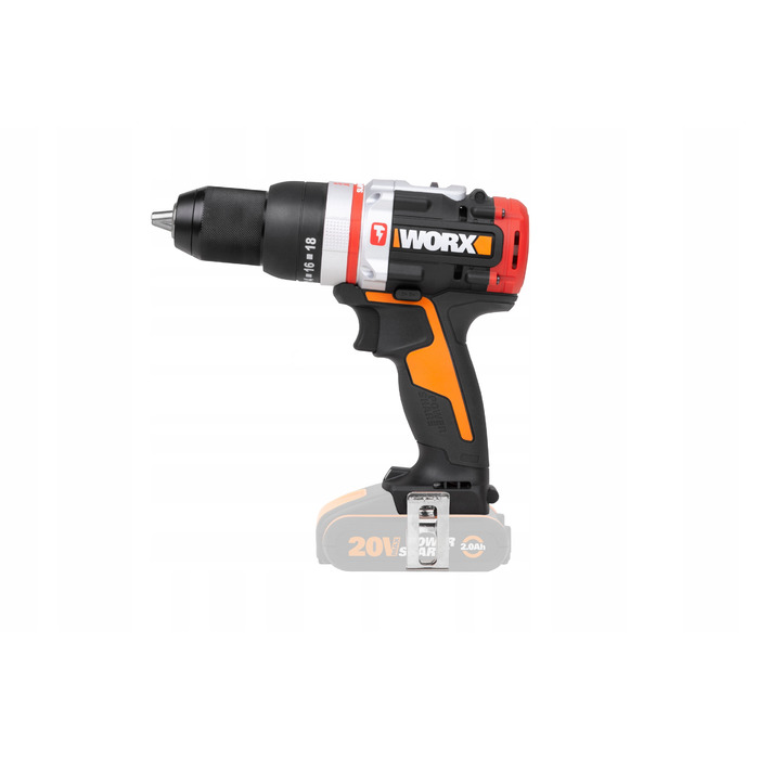 Безщітковий шуруповерт WORX WX354.9 NITRO PowerShare 20V, 60Нм