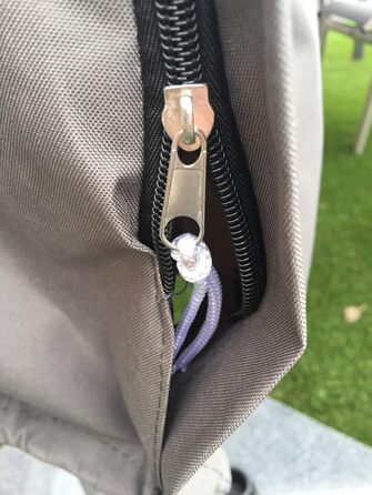 Madison high-quality protective cover #1 with pole for umbrellas with a diameter of 200-400 cm made of weatherproof 220g/m2 polyester fabric in gray