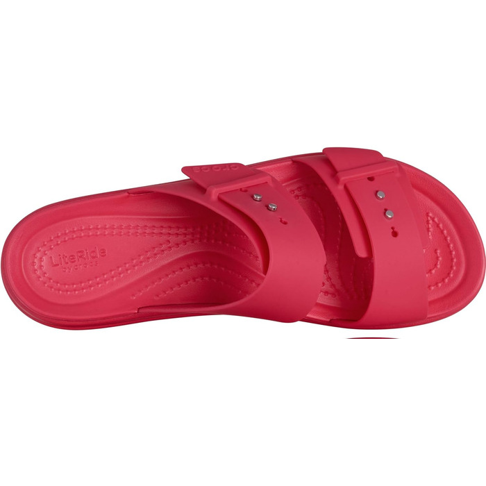 Crocs Brooklyn Buckle Wedge – Стильні босоніжки на танкетці, колір Digital Raspberry (33 EU)