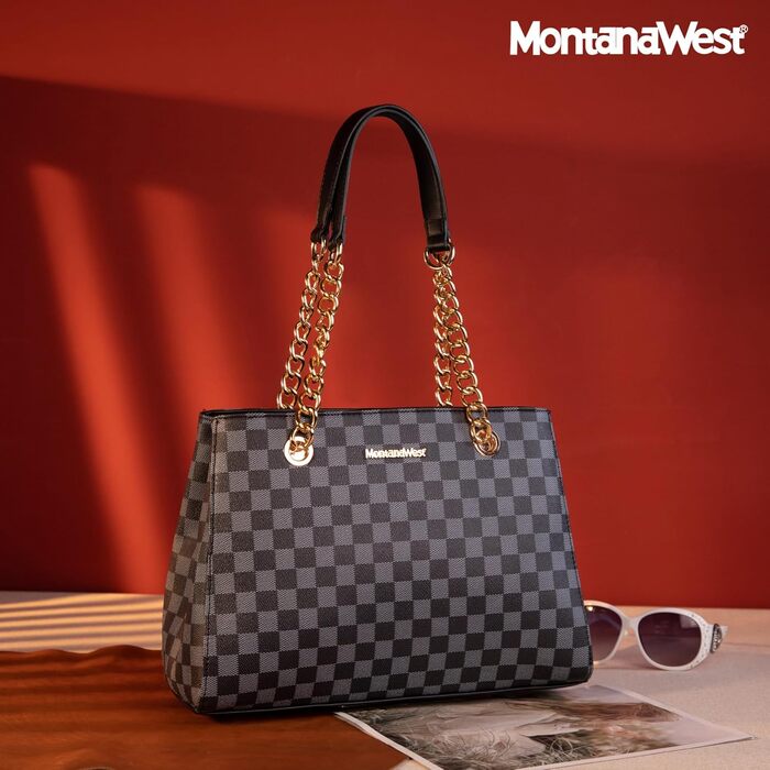 Сумка жіноча Montana West середнього розміру через плече, хобо, тоут (Marineblau)