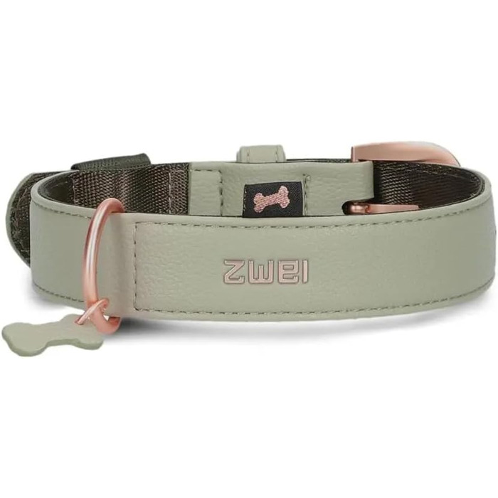 Нашийник для собак ZWEI Leo LE15 з якісної штучної шкіри, регульований, для середніх та великих собак (37-50 см)