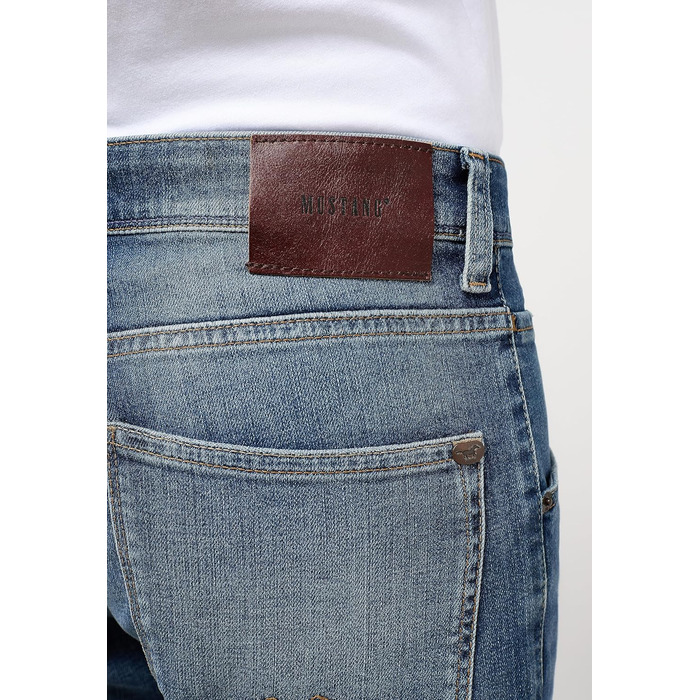 Джинси чоловічі MUSTANG Michigan Straight 34W/32L світло-потерті, оригінал