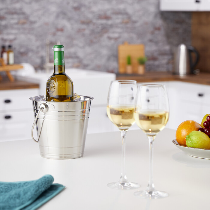 Relaxdays Champagne Cooler Stainless Steel