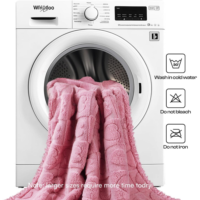 Водонепроникний плед для собак Luciphia, великий (65x57 дюймів), м'який, пухнастий, з Sherpa-fleece, для захисту ліжка/дивану, рожевий