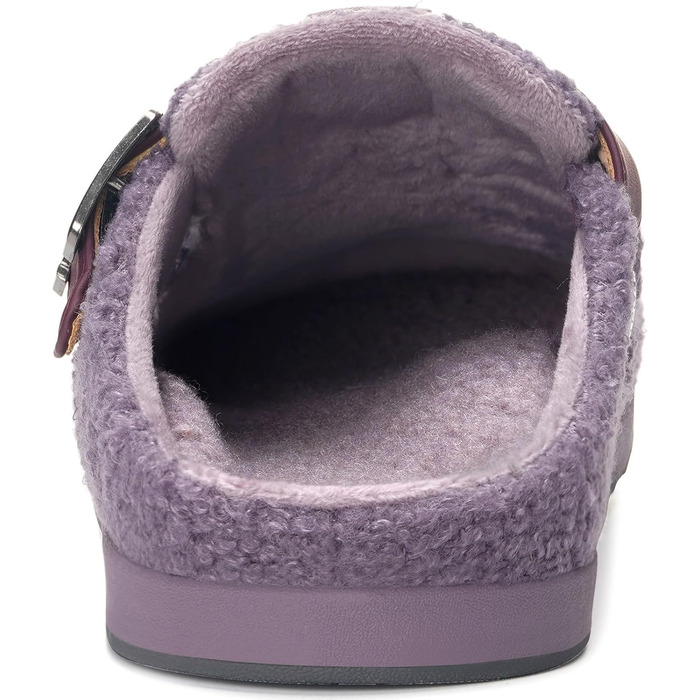 Тапочки халатні жіночі та чоловічі з підкладкою Polar Fleece, зимові, теплі, зручні, халатні, для дому, саду, пляжу, фіолетові (40 EU)