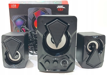 Ігрові колонки No Gear з багатокольоровою RGB-підсвіткою, USB
