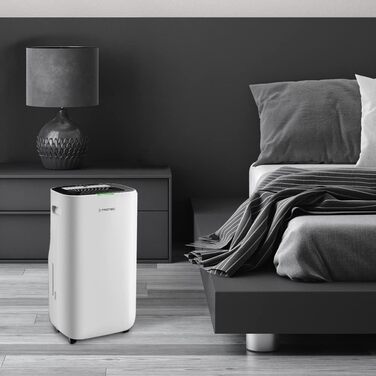 Електричний осушувач повітря Trotec TTK 70 HEPA (Plus) – продуктивність 20 л/день – площа 45 м² / 110 м³ – 2-в-1 очисник повітря з HEPA фільтром 50 м² / 125 м³ - об'єм бака 6,5 л