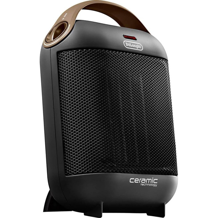 Обігрівач керамічний De'Longhi HFX30C18.AG | Портативний обігрівач для швидкого обігріву | 2 режими | Функція захисту від замерзання | 1800 Вт | Сірий