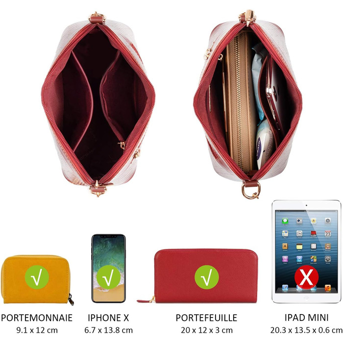 Сумка крос-боді David Jones жіноча зі штучної шкіри (екошкіра) червона з ланцюжком. Вечірня, повсякденна сумка-клатч на блискавці. Елегантний дизайн.