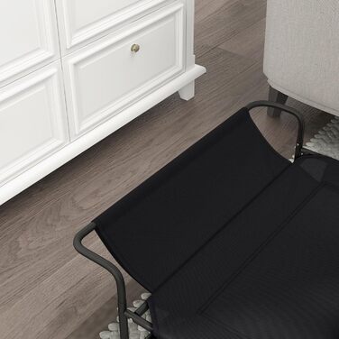 Лежанка для собак PawHut Outdoor, піднята лежанка з дихаючою сіткою, чорна, 91 x 69 x 29 см