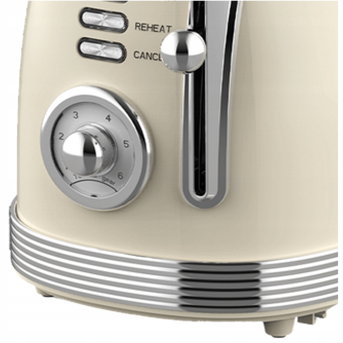 Тостер Zilan Retro, бежевий/коричневий, 850 Вт