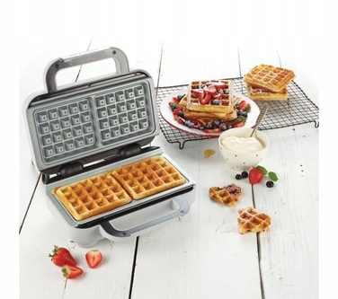 Вафельниця Breville DuraCeramic VST072 850 Вт, сріблястий/сірий
