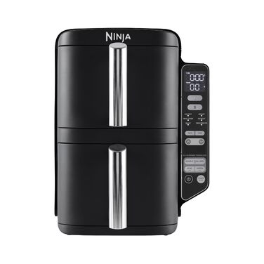 Аерофритюрниця Ninja Double Stack XL 9,5л з двома кошиками – фритюрниця гарячим повітрям, 6 функцій, 8 порцій SL400EU
