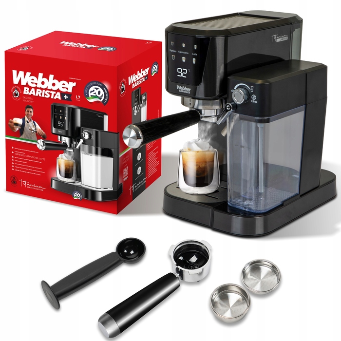 Ріжкова кавомашина Webber L7 Caldas, 1350 Вт, 20 бар