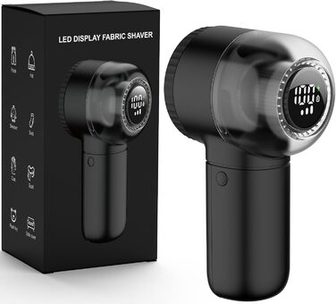 Електричний видальник пуху для одягу Fusselrasierer FB03 чорний - 3 швидкості, LED дисплей