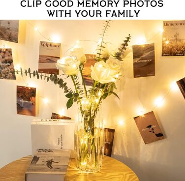 Гірлянда світлодіодна зовнішня/внутрішня 23м, 200 LED, 8 режимів, функція пам'яті, тепле світло, з USB, для декору