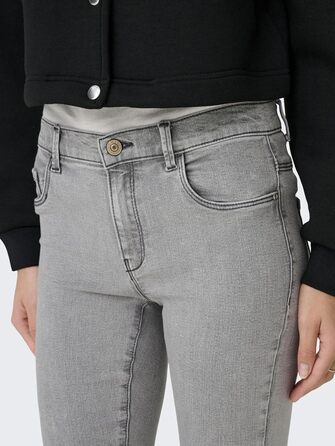 Джинси жіночі Only Skinny DNM NOOS блакитні, базові, стрітстайл (S / 32L, світло-сірий денім)