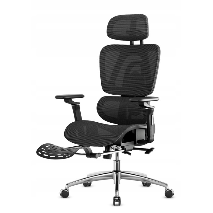 Ергономічне офісне крісло з підножкою MarkAdler Expert 7.9 Black, до 150 кг