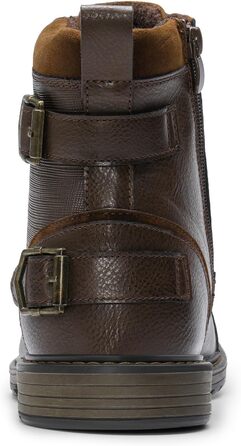 Мотоциклетні черевики Bruno Marc для чоловіків: стильні ботинки на шнурівці з блискавкою, коричневі (44 EU)