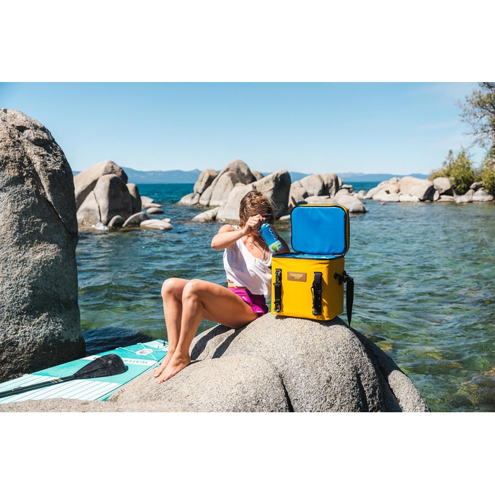 Thurso SURF Soft Cooler 24 Can - М'який Термосумка для Пікніків та Подорожей, 48 годин зберігання холоду, Водонепроникний, для Каякінгу та Паддлбордингу (Апельсин)