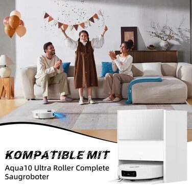 Набір аксесуарів для робота-пилососа Dreame L20 Ultra: 2 основні щітки, 6 мішків для пилу, 4 мікрофібри, 4 HEPA-фільтри, 4 бічні щітки, 1 щітка для очищення