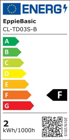 Набір настільних акумуляторних світильників EppieBasic 2 шт, 18W, чорний - бездротові, з швидкою зарядкою, 3 режими світла, димування, IP65 водонепроникні для ресторану, тераси, вулиці