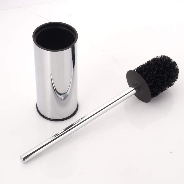 Підставка для туалетного йоржика BGL, нержавіюча сталь, кольорова, кругла, підлогова, з йоржиком, для ванної кімнати (хром)