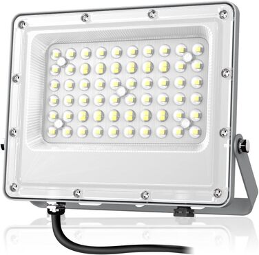 LED Floodlight Outdoor 150W, 15000LM Super Bright LED Floodlight, 6000K Cold White Spotlight IP65 Waterproof Floodlight Outdoor Spotlight for Garden, Terrace, Garage, Workshop, Sports Field (50.0 Watt)