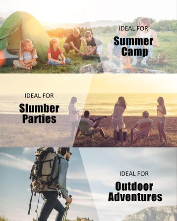 Lightweight Waterproof Sleeping Bag for Adults - Cold Weather Backpacking Sleeping Bag for Camping, Hiking, and Outdoor Travel | Includes Compression Bag