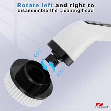 Електрична щітка для чищення поверхонь Spin Scrubber 2025 Upgrade 7-в-1, 360 об/хв, 1.5 години роботи, з подовжувачем для кухні