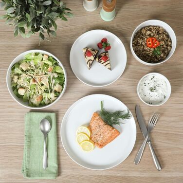 Сервіз Gibson Home Rothernberg на 8 осіб (40 предметів), білий порцелан