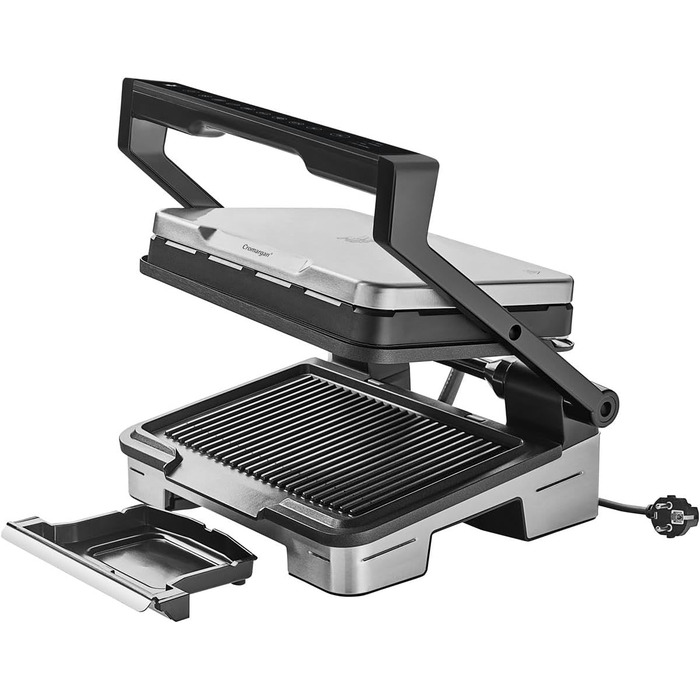 WMF Profi Plus Perfection Contact Grill - Electric Grill with 6 Programs, Sensor Technology, Non-Stick Coated Plates, Panini Grill, Matte Stainless Steel