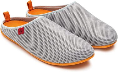 Домашні тапочки Andrés Machado - літні, унісекс, сіро-помаранчеві, з дихаючою сіткою, знімні устілки, EU 37-50
