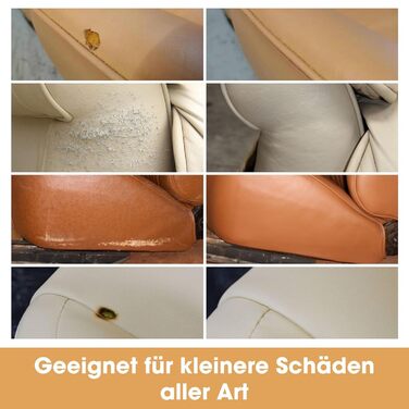 Complete leather repair kit for filling and coloring damage - 12 colors, matching any shade - Blue