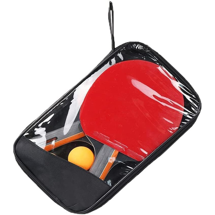 Набір для настільного тенісу Symagalbst 6-в-1: 2 ракетки, 3 м'ячі, чохол. Ідеально для початківців та професіоналів