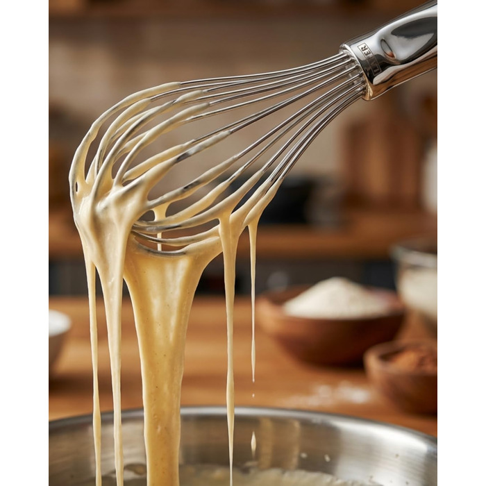 Турбо вінчик Johann Lafer з нержавіючої сталі | Ергономічна ручка та сплющені дроти для легкості | Точність, швидкість та насолода