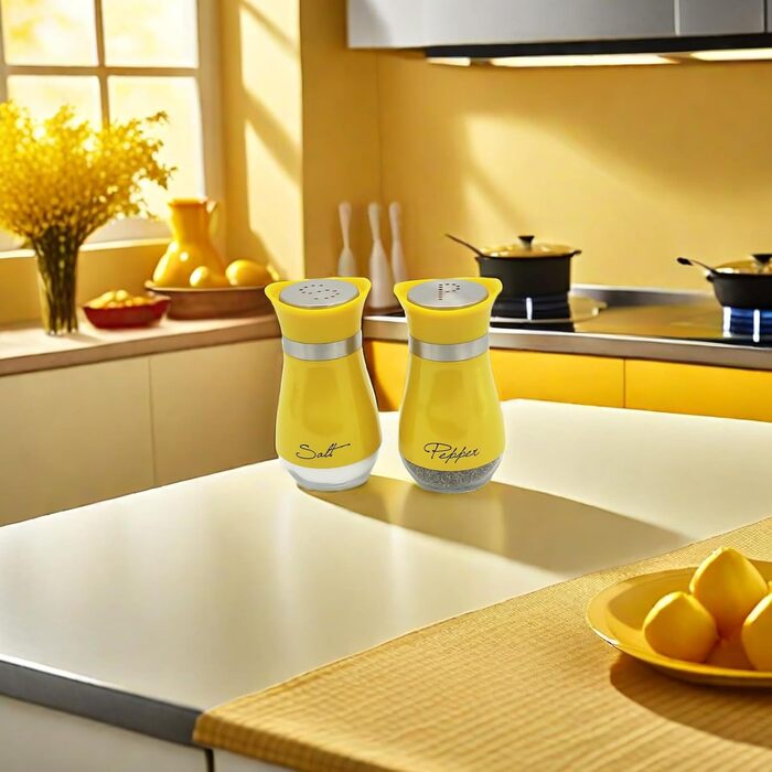 Набір солі та перцю (2 шт) з підставкою: скло та нержавіюча сталь. Підходить для кемпінгу, кухні.