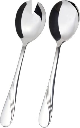 GRÄWE Cutlery Set for 6 People, 48-Piece - Flatware with Serving Pieces made of Stainless Steel, Rust-Proof, Nickel-Free - STRALSUND Series