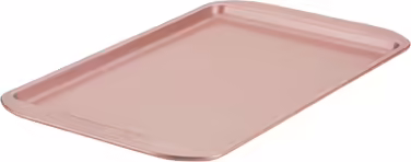 Farberware Nonstick Bakeware, Nonstick Cookie Sheet/Baking Sheet - 10 Inch x 15 Inch, Rose Gold Red