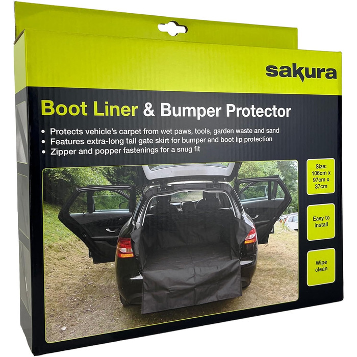 Захистне покриття для багажника Sakura SS4612 - універсальне, міцне, легко миється, стійке до розривів. Захист від бруду, води, шерсті тварин, інструментів та покупок.