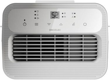 Зволожувач повітря Cecotec BigDry Series 2000: 750 мл/день, резервуар 0.6-2 л, 2 швидкості, 2 режими, площа до 25 м², функція очищення. (2000 Essential) Білий
