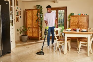 RYOBI 18V акумуляторний пилосос ONE+ Brushless RSV18BL-0 (900 л/хв, 800 мл, без акумулятора та зарядного пристрою), зелений та антрацитовий, 90 AirWatt