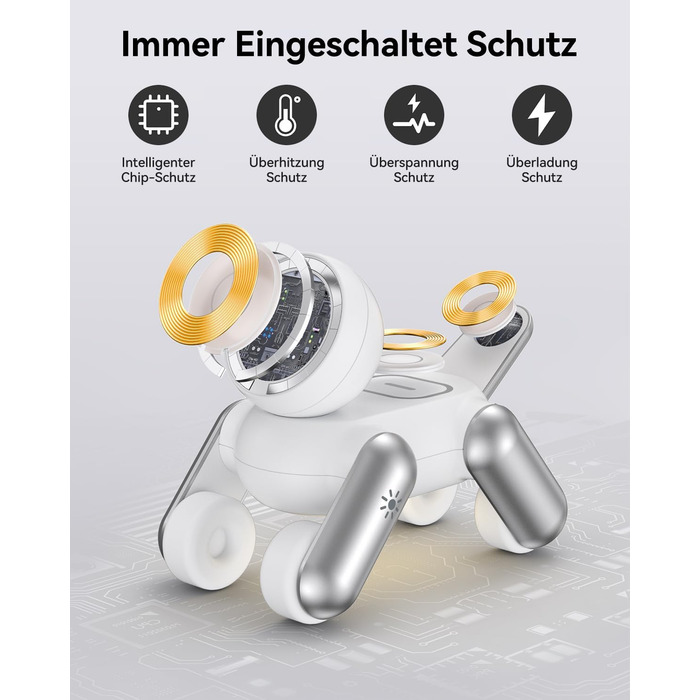 Зарядна станція 3-в-1 для Apple Watch, iPhone 15/14/13/12/11, AirPods Pro/2/3 з MagSafe та нічником (біла)