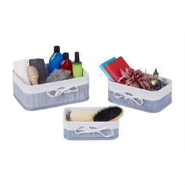 Set of 3 Bamboo Storage Baskets