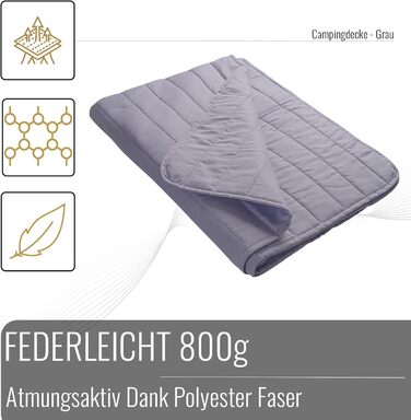 Black Forest Fox Camper Orthopedic Visco Neck Support Pillow Set with 1 Aloe Vera Cover & 1 Cotton Pillowcase, grey | Oeko-TEX (Campovolo-Grey, Visco Pillow Cover 2 Pieces 30 x 50)