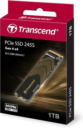 SSD Transcend 1TB M.2 2280 PCIe Gen4 x4 NVMe - T1TMTE245S-E, високопродуктивний накопичувач