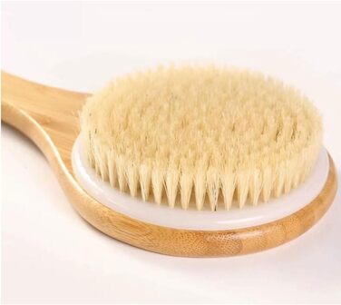Women's Bath and Body Brushes with Bamboo and Boar Bristles, Long Handle Bath Brushes, Back Scrubbers for Shower for Men