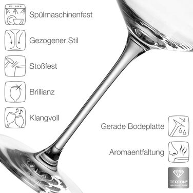 Leonardo Puccini Weinglas 560 ml 2-piece Set with Engraving for Couples - Anniversary and Engagement Gifts - Personalized Wedding Gift - Wine Glass for Women and Men - Glass Wine Goblet