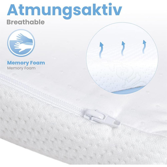 Dailydream viscoelastic mattress topper “Model Kids M” with memory foam effect, 140x70x5cm, “Standard” edition