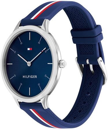 Жіночий аналоговий кварцовий годинник Tommy Hilfiger з синім силіконовим ремінцем — 1782499